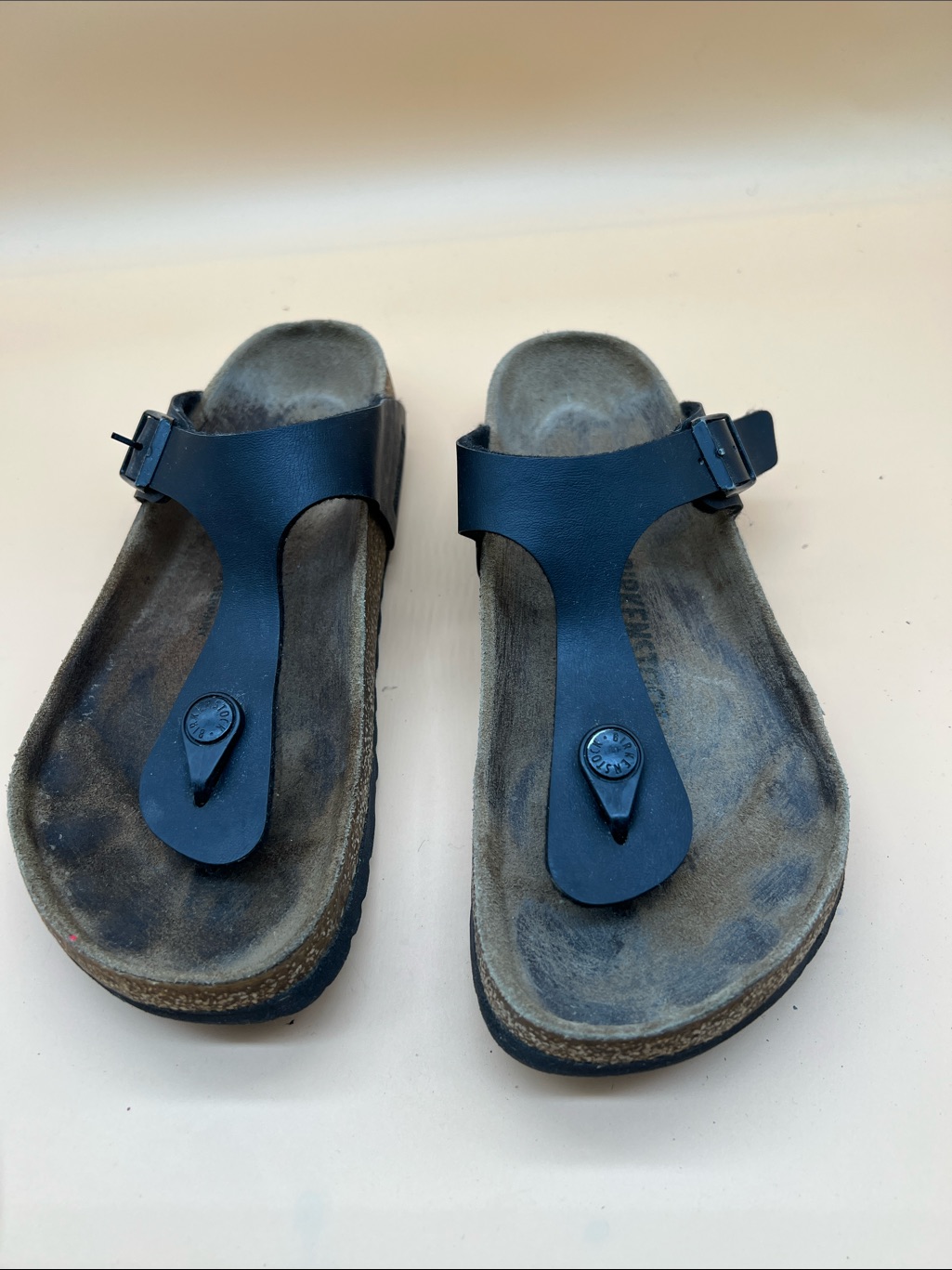 Birkenstock Women's Gizeh Birko Flor Thong Leather Sandals Size 6 Eu 37